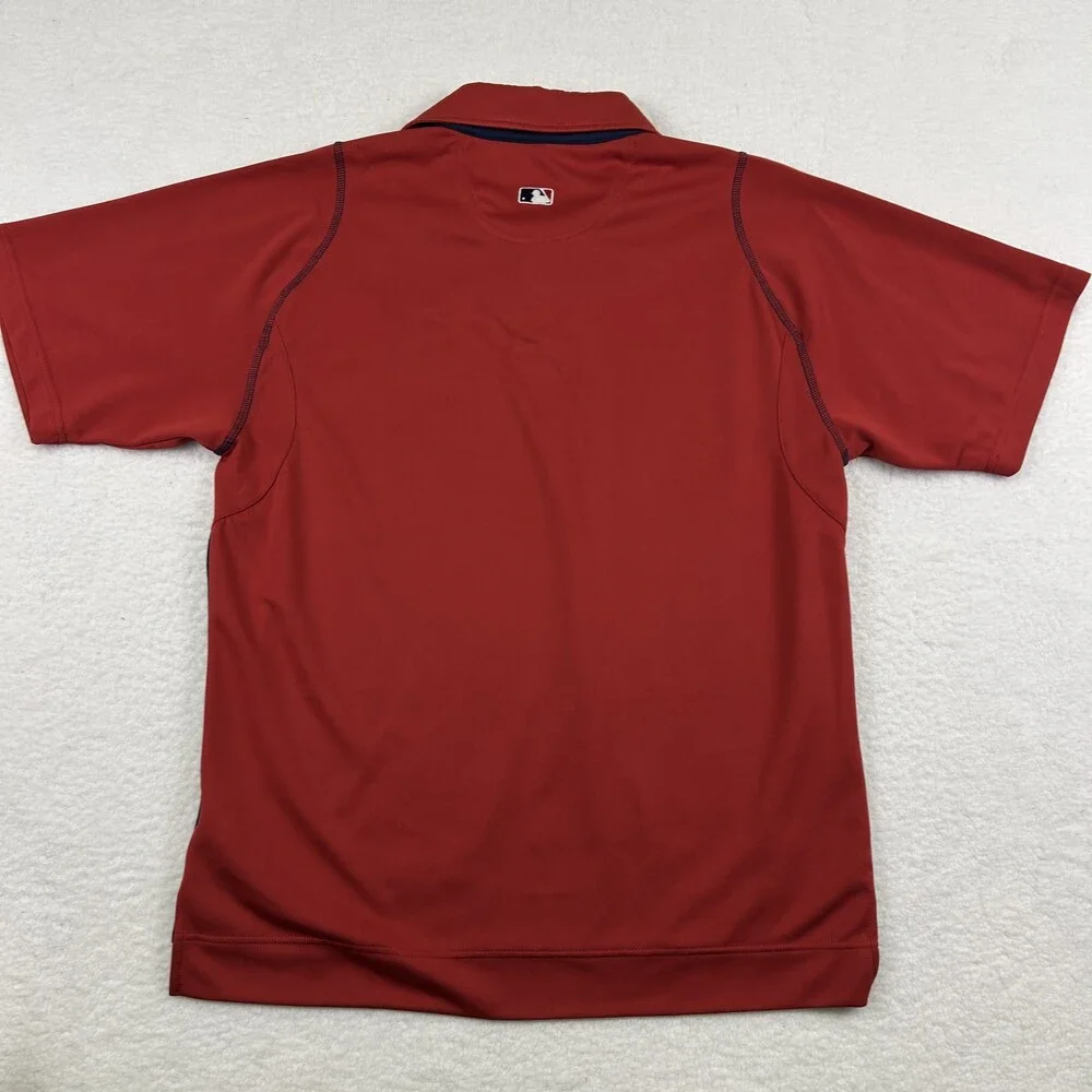 Nike St. Louis Cardinals Polo Shirt Mens Medium Red MLB Authentic Team Apparel